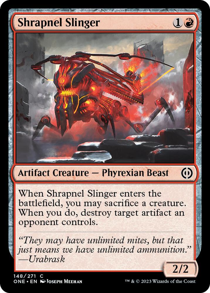 Shrapnel Slinger (148) [Phyrexia: All Will Be One]
