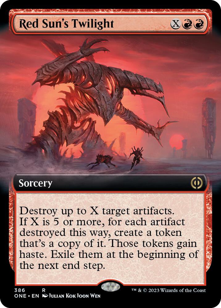 Red Sun's Twilight (Extended Art) (386) [Phyrexia: All Will Be One] [Extended Art]