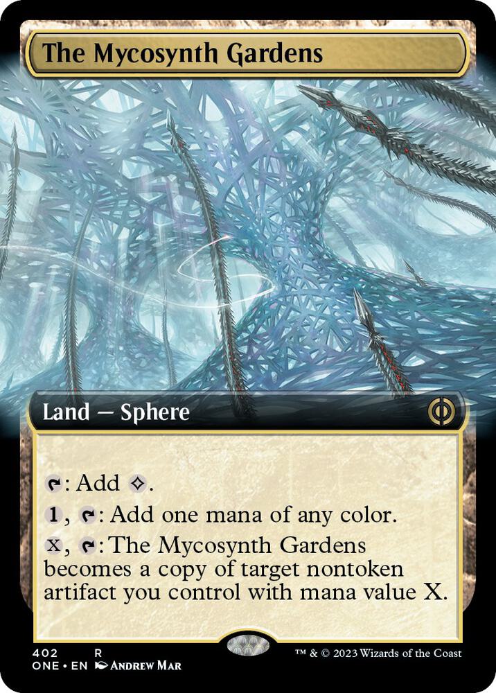 The Mycosynth Gardens (Extended Art) (402) [Phyrexia: All Will Be One] [Extended Art]