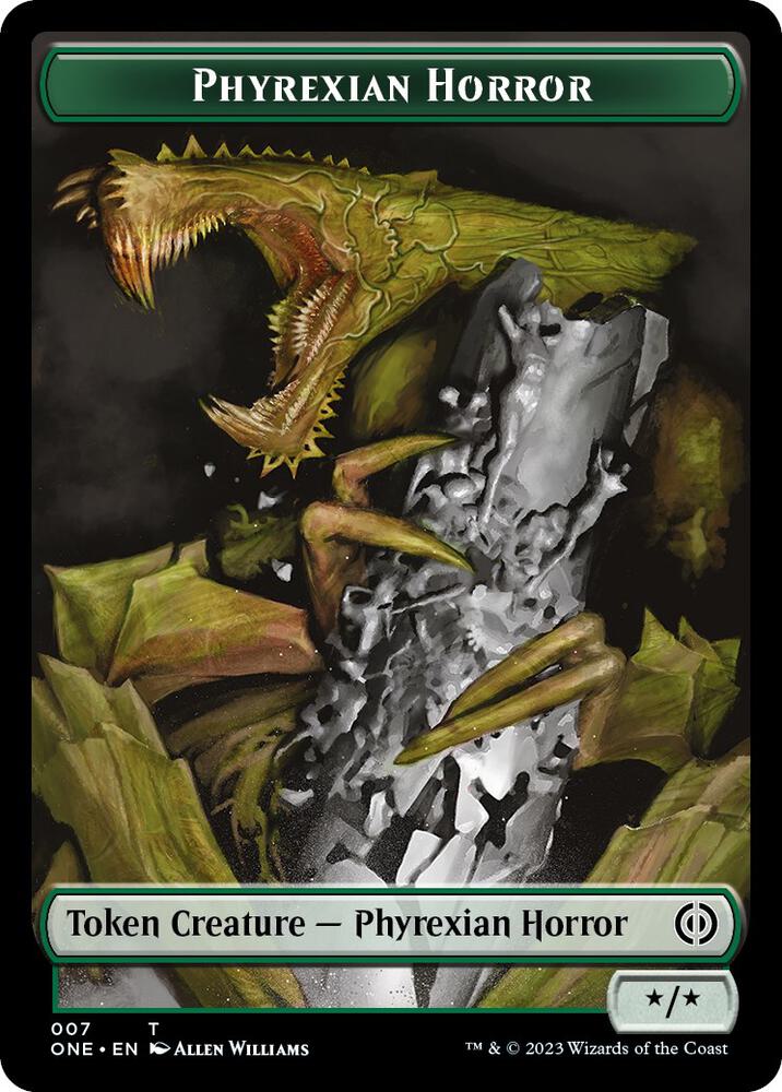 Phyrexian Horror Token (007) [Phyrexia: All Will Be One]