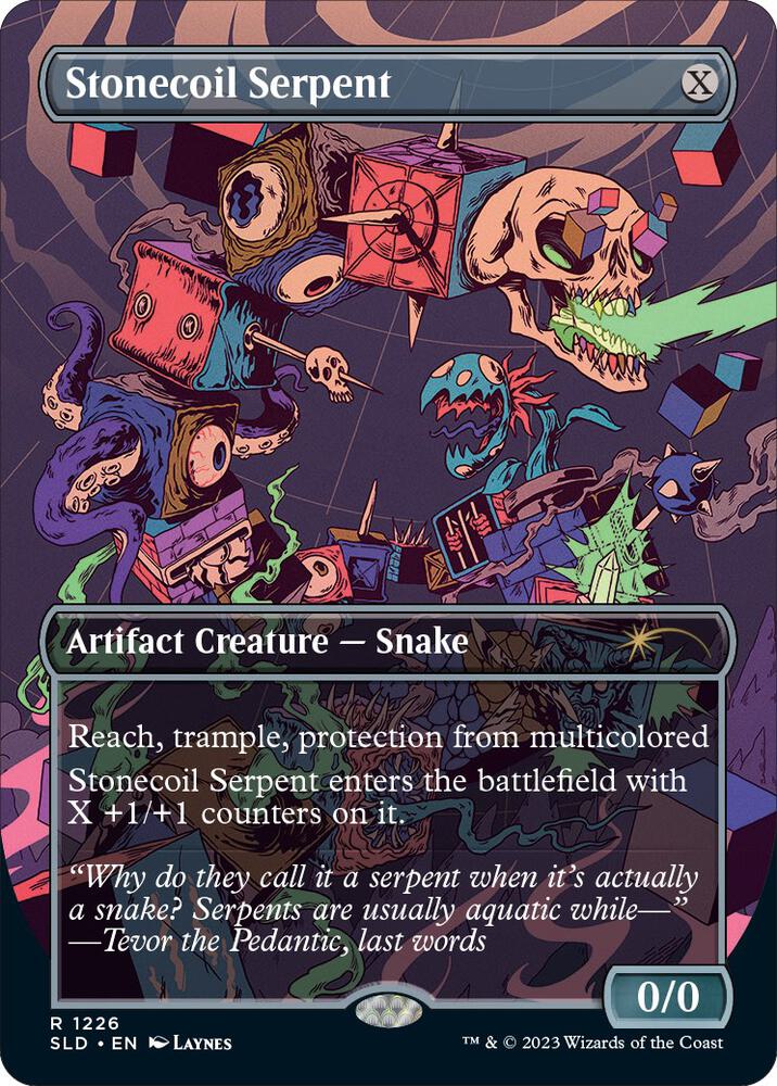 Stonecoil Serpent (1226) [Secret Lair Drop] [Borderless]