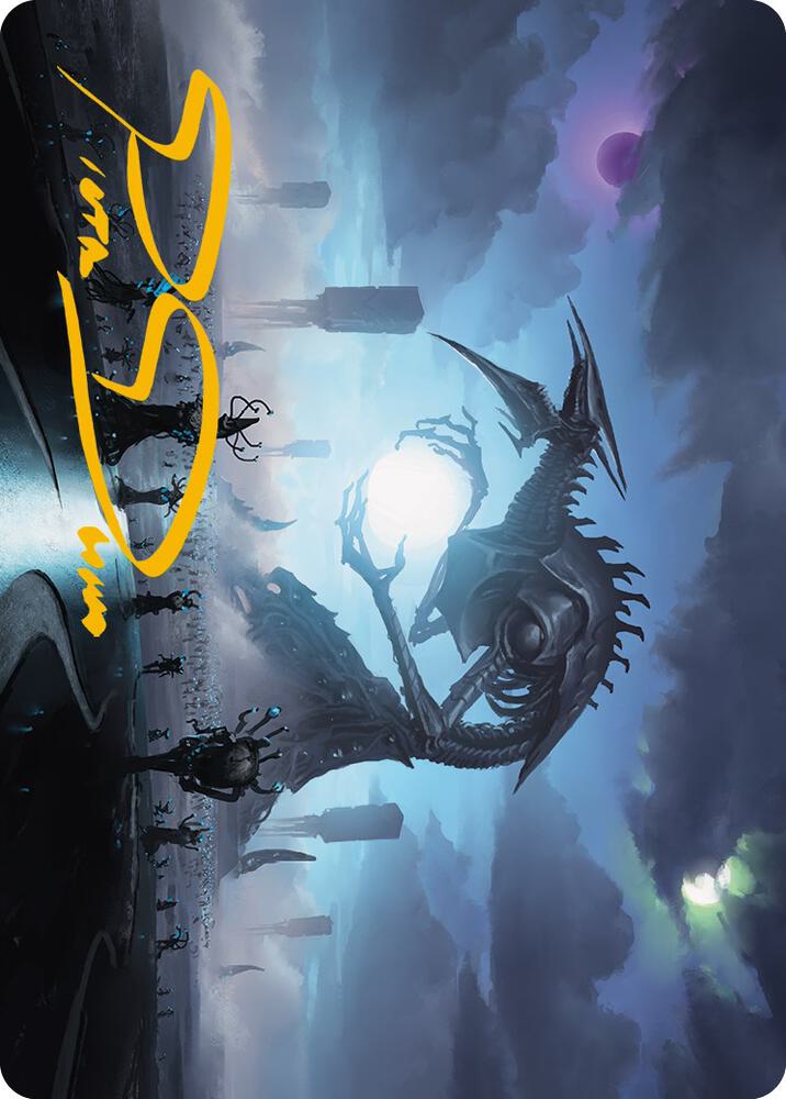 Blue Sun's Twilight Art Card (Gold-Stamped Signature) (13) [Phyrexia: All Will Be One Art Series]