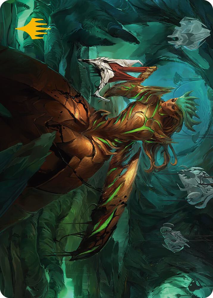 Glissa Sunslayer Art Card (Gold-Stamped Signature) (47) [Phyrexia: All Will Be One Art Series]