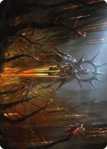 Solphim, Mayhem Dominus Art Card (35) [Phyrexia: All Will Be One Art Series]