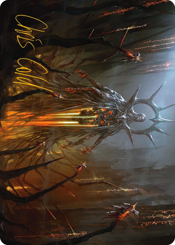 Solphim, Mayhem Dominus Art Card (Gold-Stamped Signature) (35) [Phyrexia: All Will Be One Art Series]