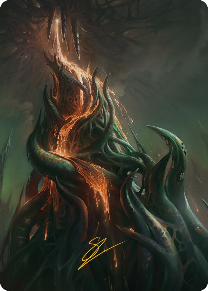 Copperline Gorge Art Card (Gold-Stamped Signature) (57) [Phyrexia: All Will Be One Art Series]