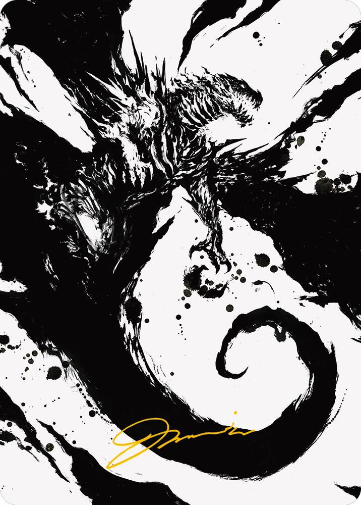 Capricious Hellraiser Art Card (Gold-Stamped Signature) (73) [Phyrexia: All Will Be One Art Series]