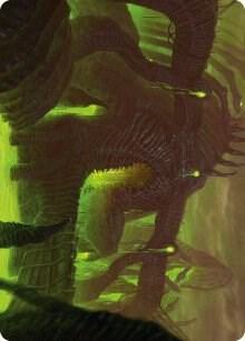 The Dross Pits Art Card (58) [Phyrexia: All Will Be One Art Series]