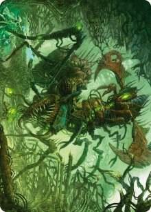 Skyscythe Engulfer Art Card (42) [Phyrexia: All Will Be One Art Series]