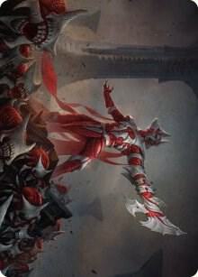 Mite Overseer Art Card (4) [Phyrexia: All Will Be One Art Series]