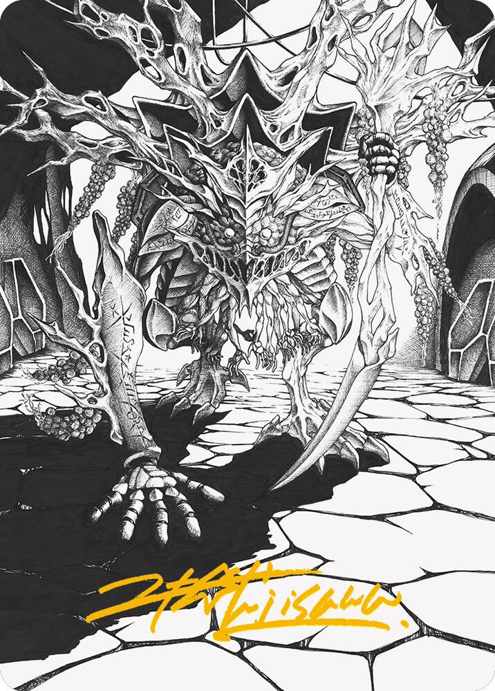 Thrun, Breaker of Silence Art Card (Gold-Stamped Signature) (76) [Phyrexia: All Will Be One Art Series]