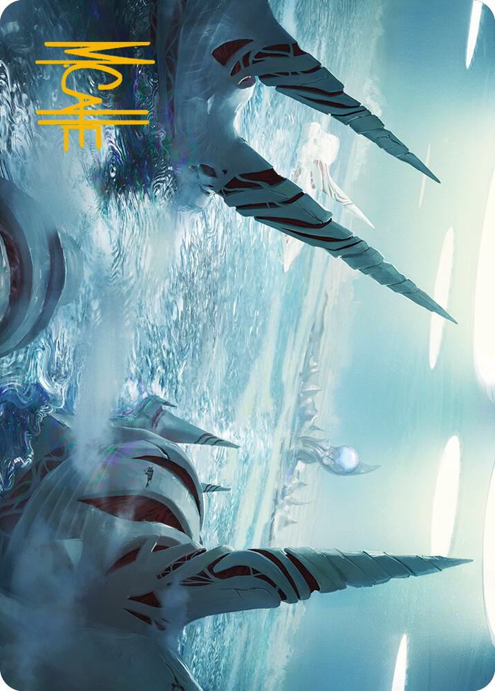 Seachrome Coast Art Card (Gold-Stamped Signature) (61) [Phyrexia: All Will Be One Art Series]