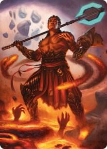 Koth, Fire of Resistance Art Card (31) [Phyrexia: All Will Be One Art Series]