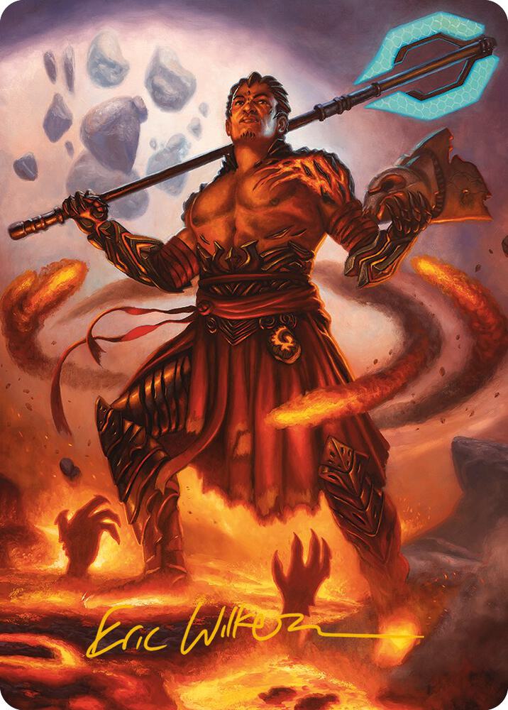 Koth, Fire of Resistance Art Card (Gold-Stamped Signature) (31) [Phyrexia: All Will Be One Art Series]