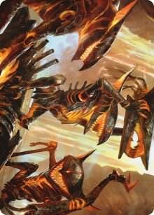 Gleeful Demolition Art Card (28) [Phyrexia: All Will Be One Art Series]