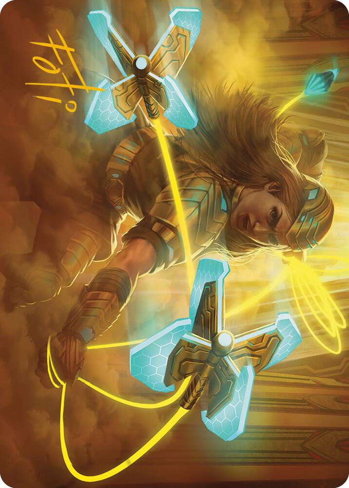 Bladehold War-Whip Art Card (Gold-Stamped Signature) (46) [Phyrexia: All Will Be One Art Series]