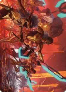 Roar of Resistance Art Card (34) [Phyrexia: All Will Be One Art Series]