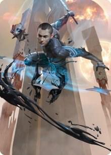 Kaito, Dancing Shadow Art Card (48/81) [Phyrexia: All Will Be One Art Series]