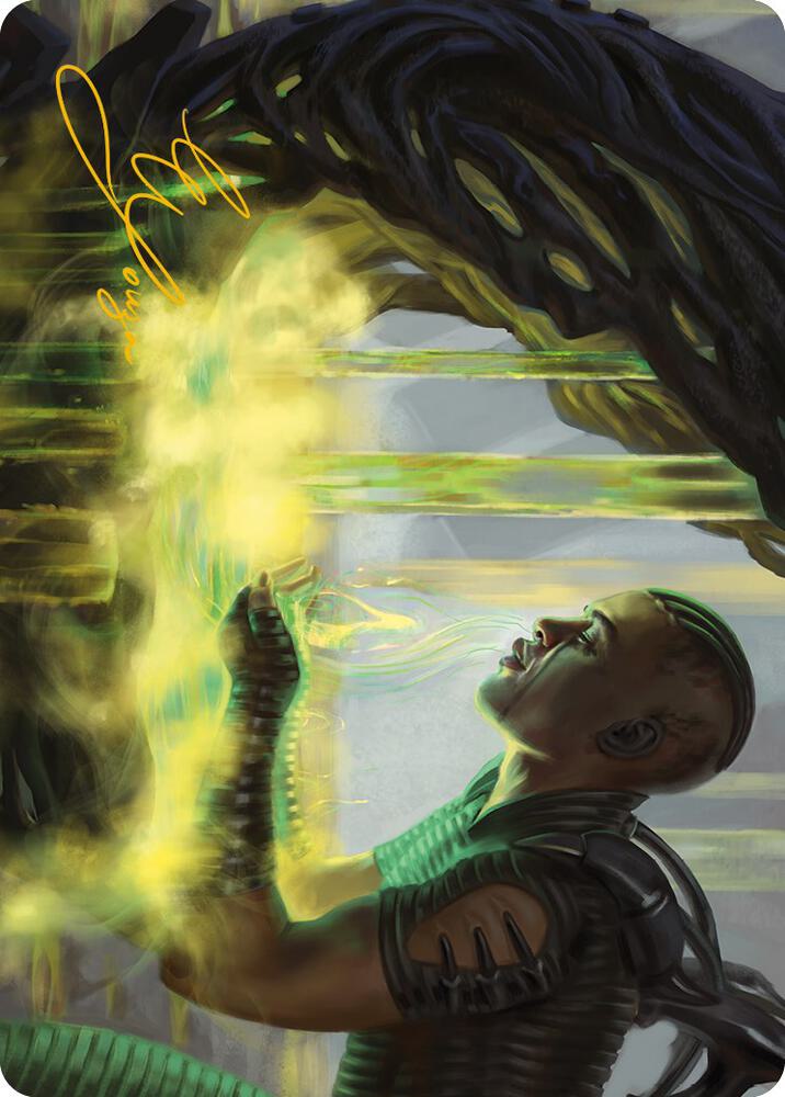Necrogen Communion Art Card (Gold-Stamped Signature) (21) [Phyrexia: All Will Be One Art Series]