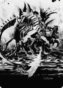 Karumonix, the Rat King Art Card (70) [Phyrexia: All Will Be One Art Series]