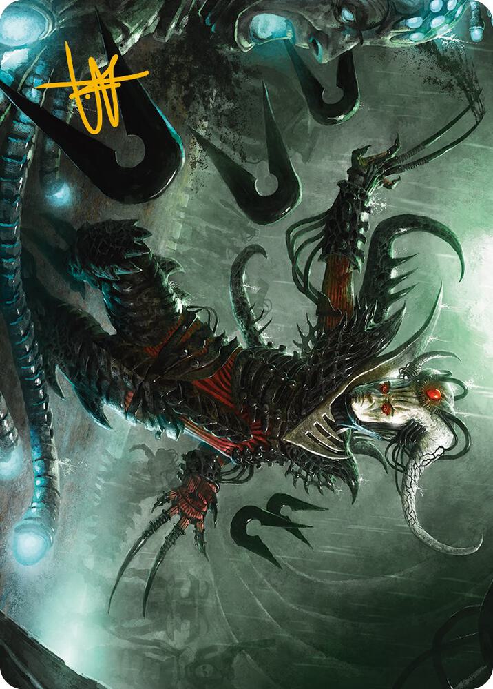 Vraan, Executioner Thane Art Card (Gold-Stamped Signature) (24) [Phyrexia: All Will Be One Art Series]