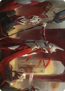 Porcelain Zealot Art Card (8) [Phyrexia: All Will Be One Art Series]