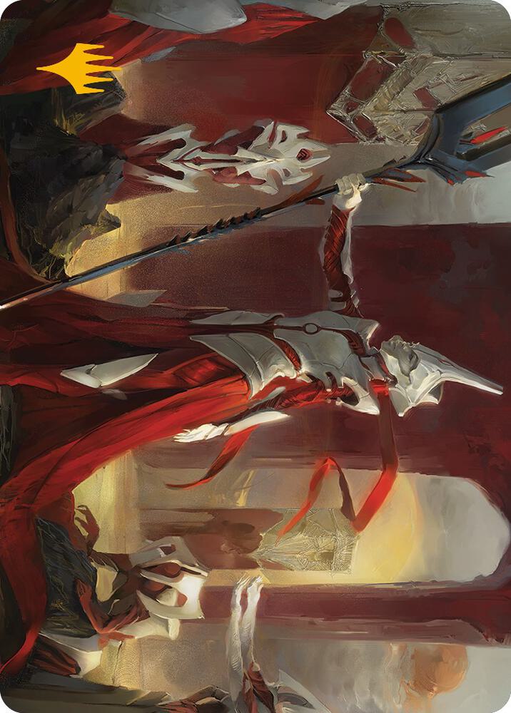 Porcelain Zealot Art Card (Gold-Stamped Signature) (8) [Phyrexia: All Will Be One Art Series]