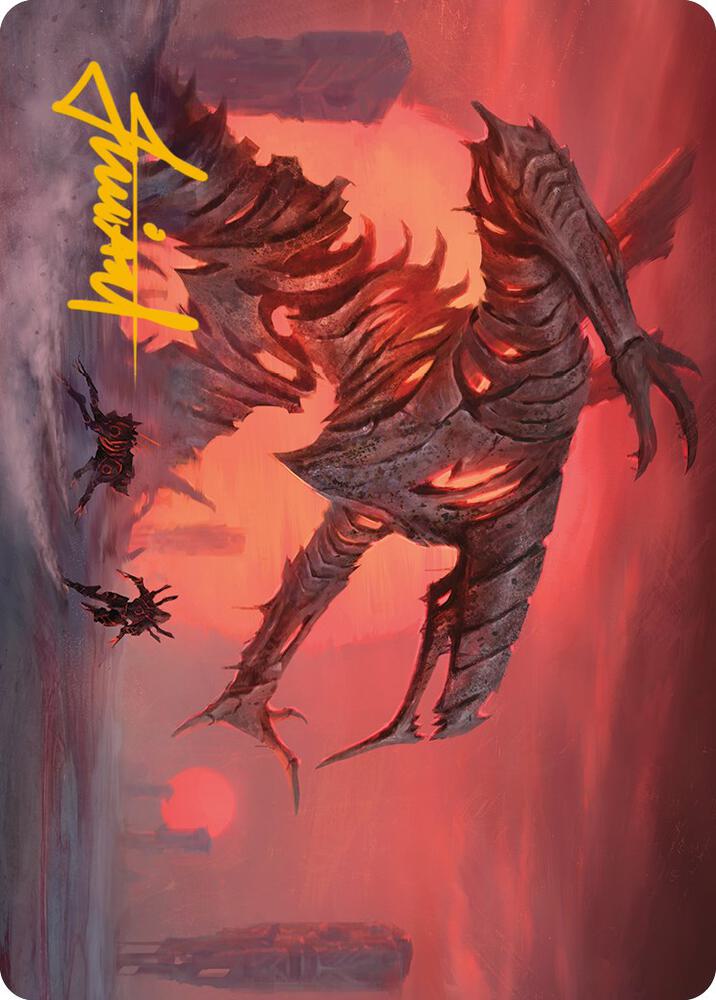 Red Sun's Twilight Art Card (Gold-Stamped Signature) (33) [Phyrexia: All Will Be One Art Series]