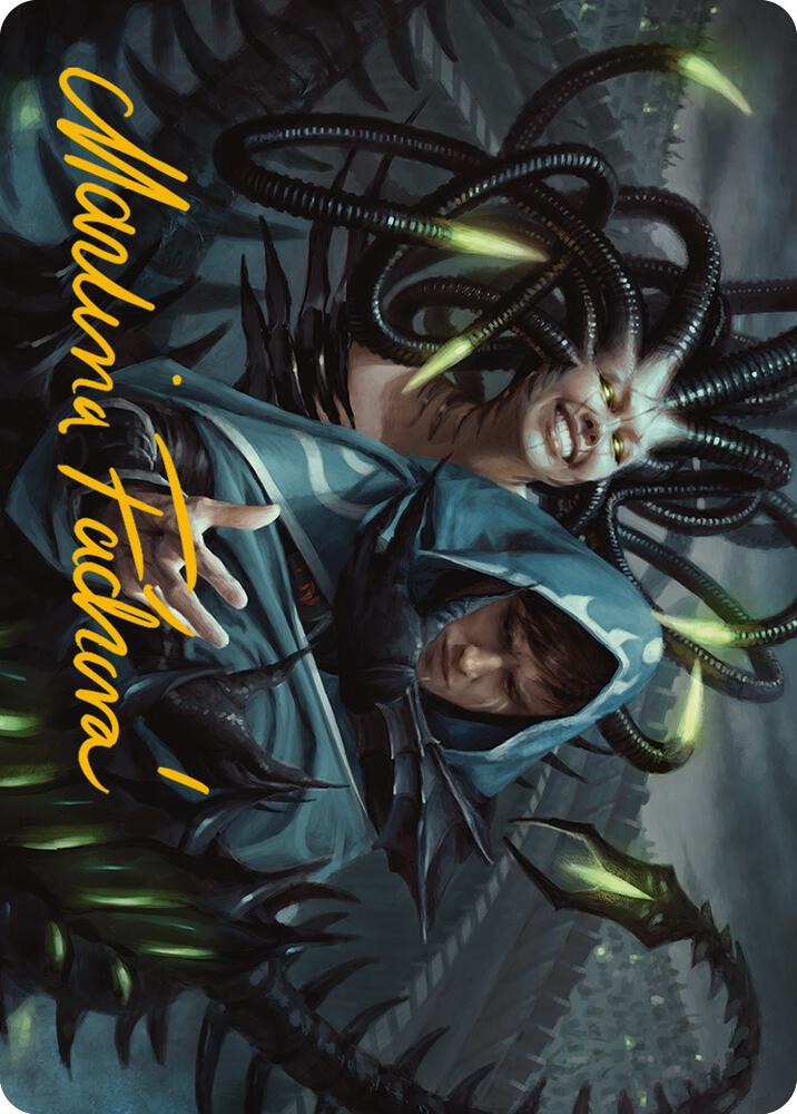 Phyrexian Arena Art Card (Gold-Stamped Signature) (22) [Phyrexia: All Will Be One Art Series]