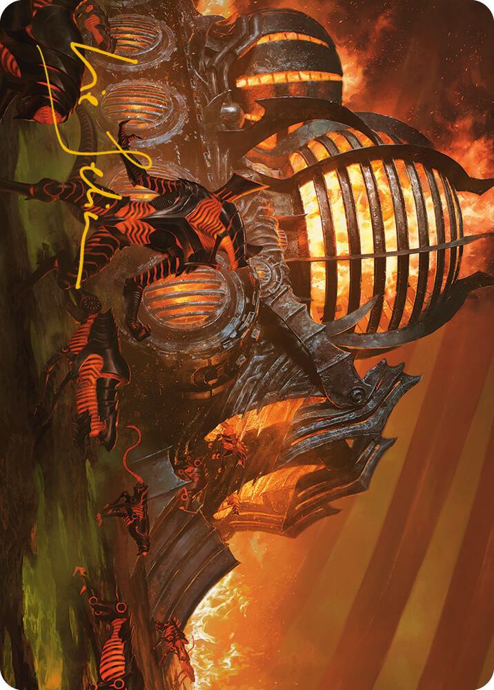 Urabrask's Forge Art Card (Gold-Stamped Signature) (37) [Phyrexia: All Will Be One Art Series]