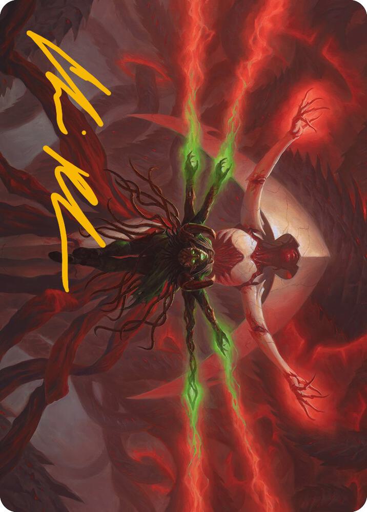 All Will Be One Art Card (Gold-Stamped Signature) (25) [Phyrexia: All Will Be One Art Series]