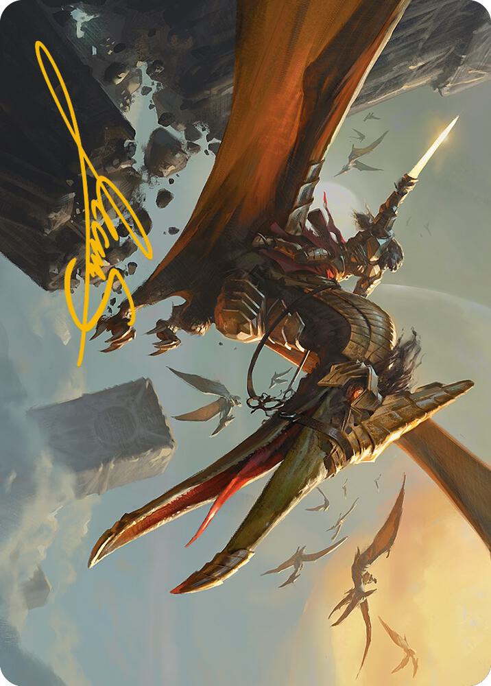 Skyhunter Strike Force Art Card (Gold-Stamped Signature) (9) [Phyrexia: All Will Be One Art Series]