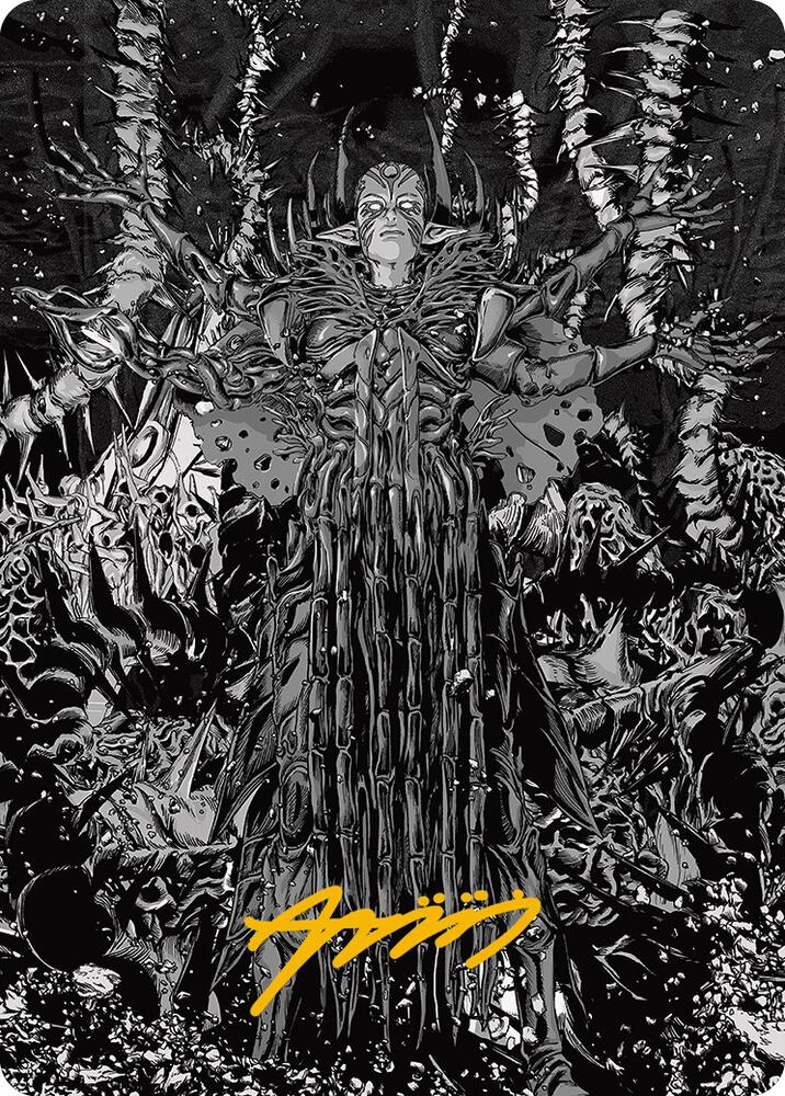Nissa, Ascended Animist Art Card (Gold-Stamped Signature) (74) [Phyrexia: All Will Be One Art Series]