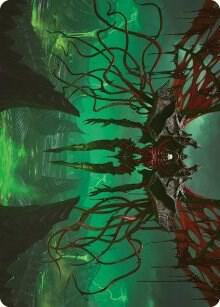 Archfiend of the Dross Art Card (18) [Phyrexia: All Will Be One Art Series]