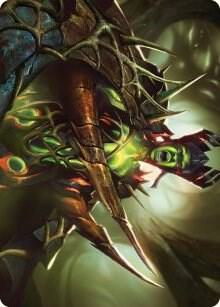 Maze's Mantle Art Card (40) [Phyrexia: All Will Be One Art Series]
