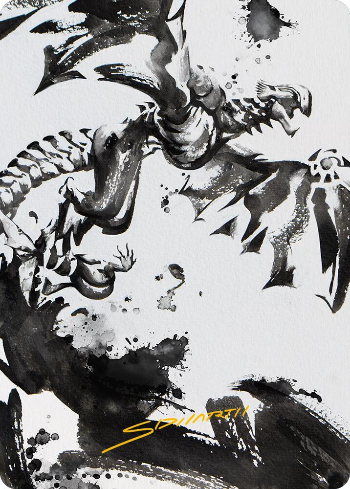 Quicksilver Fisher Art Card (Gold-Stamped Signature) (68) [Phyrexia: All Will Be One Art Series]