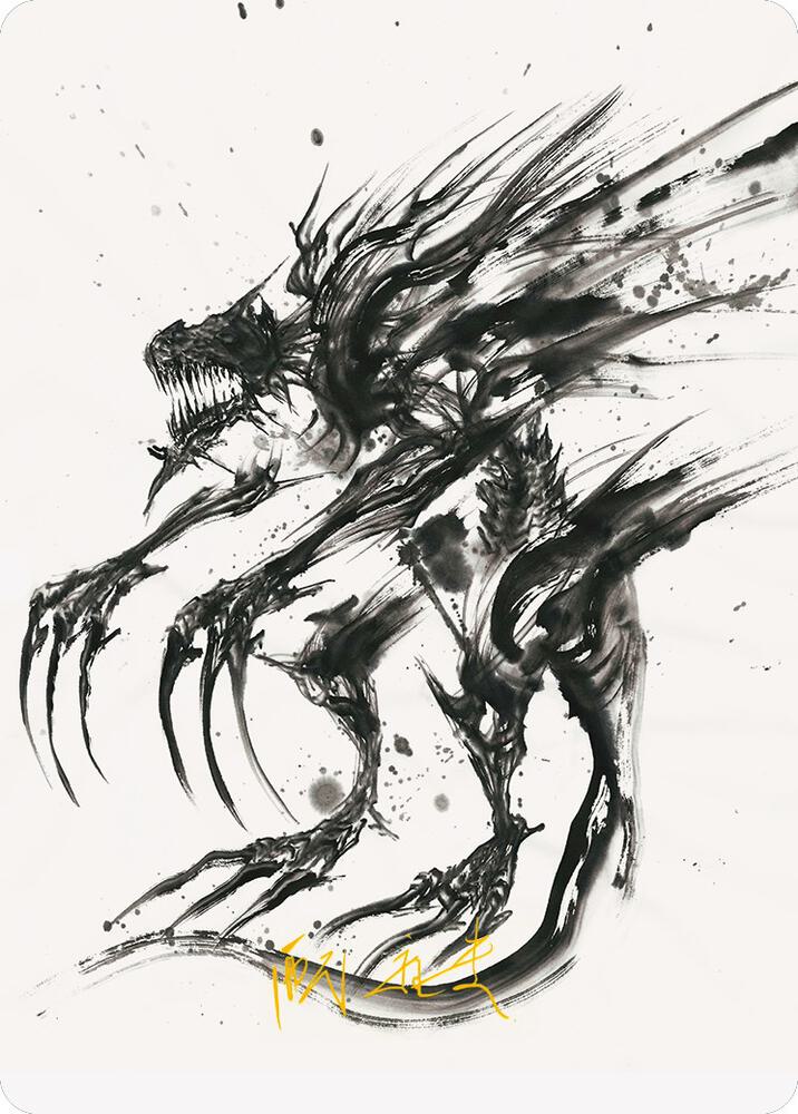 Phyrexian Obliterator Art Card (Gold-Stamped Signature) (71) [Phyrexia: All Will Be One Art Series]