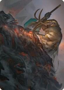 Against All Odds Art Card (1) [Phyrexia: All Will Be One Art Series]