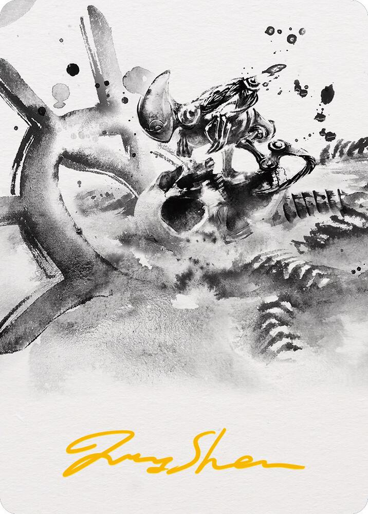 Myr Convert Art Card (Gold-Stamped Signature) (81) [Phyrexia: All Will Be One Art Series]