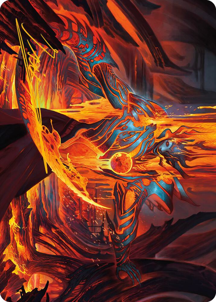 Free From Flesh Art Card (Gold-Stamped Signature) (27) [Phyrexia: All Will Be One Art Series]