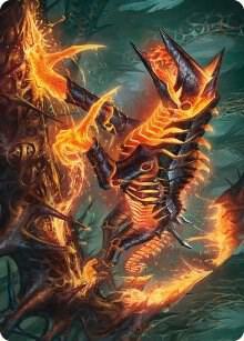 Kuldotha Cackler Art Card (32) [Phyrexia: All Will Be One Art Series]