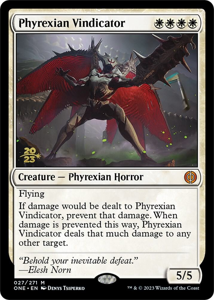 Phyrexian Vindicator (27) [Prerelease Cards]