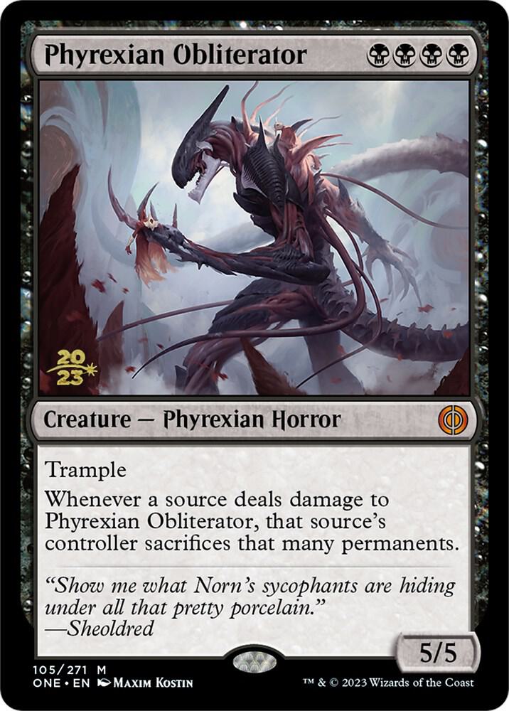 Phyrexian Obliterator (105) [Prerelease Cards]