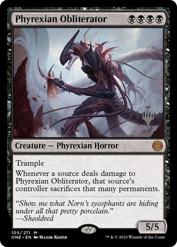 Phyrexian Obliterator (105) [Phyrexia: All Will Be One Promos]