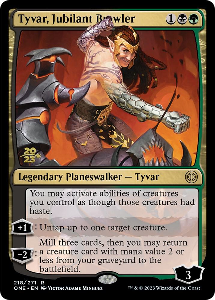 Tyvar, Jubilant Brawler (218) [Prerelease Cards]