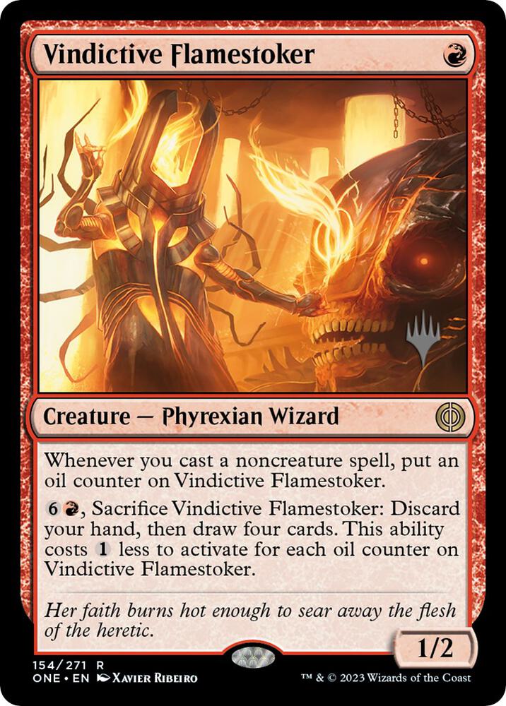 Vindictive Flamestoker (154) [Phyrexia: All Will Be One Promos]