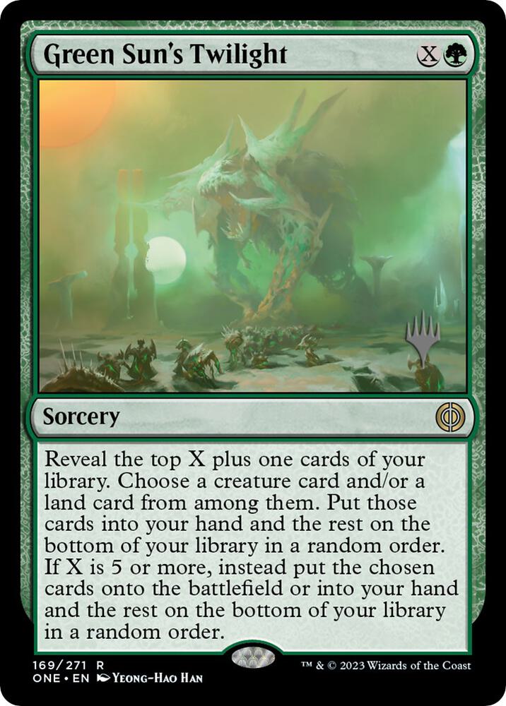 Green Sun's Twilight (169) [Phyrexia: All Will Be One Promos]