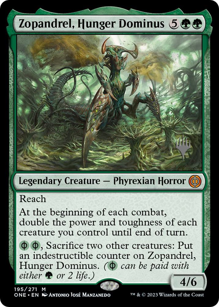 Zopandrel, Hunger Dominus (195) [Phyrexia: All Will Be One Promos]