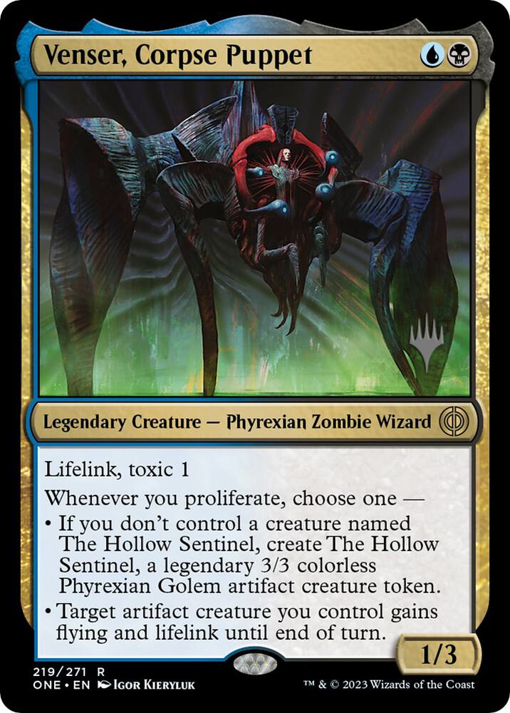 Venser, Corpse Puppet (219) [Phyrexia: All Will Be One Promos]