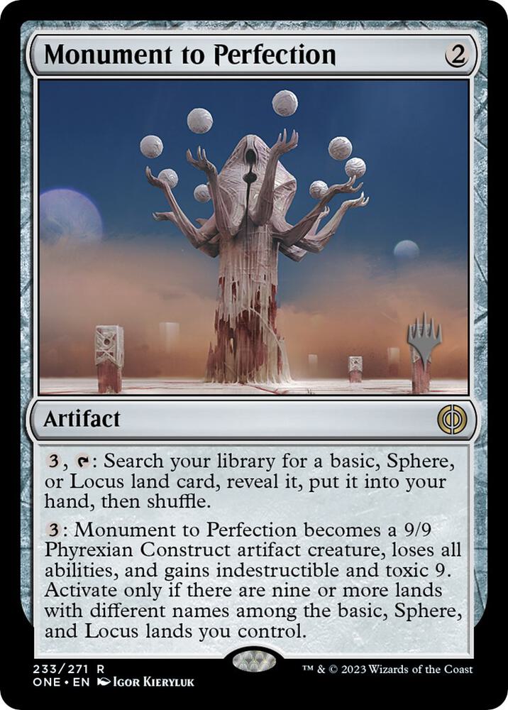 Monument to Perfection (233) [Phyrexia: All Will Be One Promos]